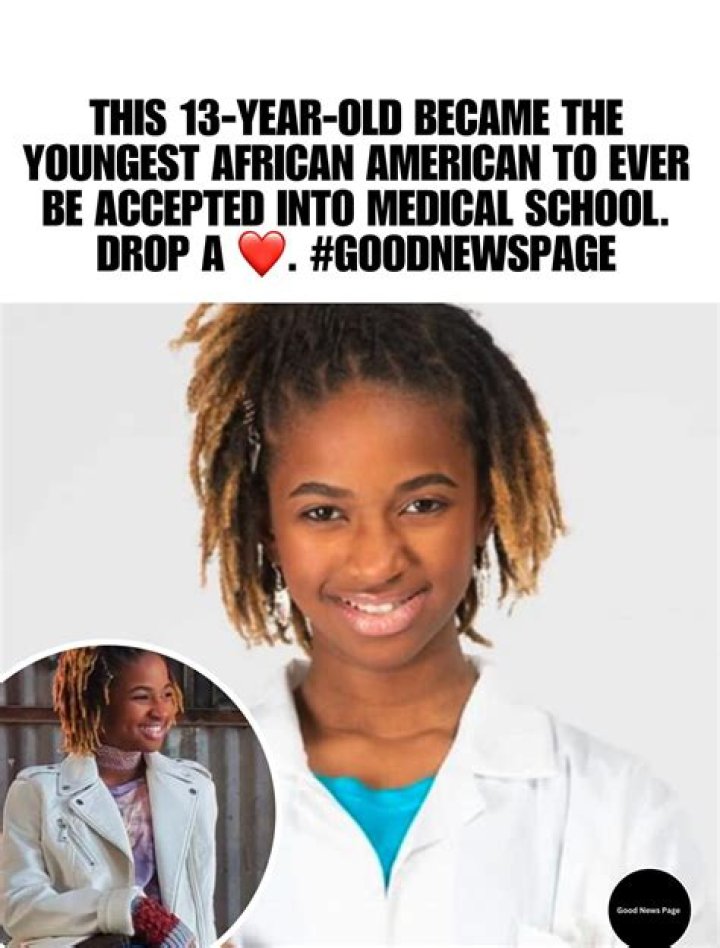 13-year-old girl becomes youngest accepted to medical school