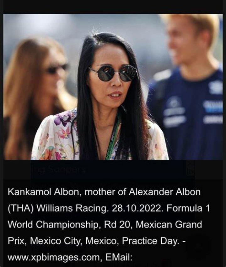 Alex Albon parents: Kankamol Albon, Nigel Albon