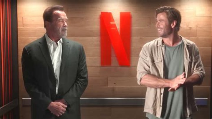 Arnold Schwarzenegger offers action hero advice to Chris Hemsworth in awkward elevator encounter