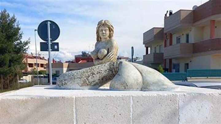 Bizarre mermaid statue dedicated to curvy women sparks controversy in Italy’s Monopoli town