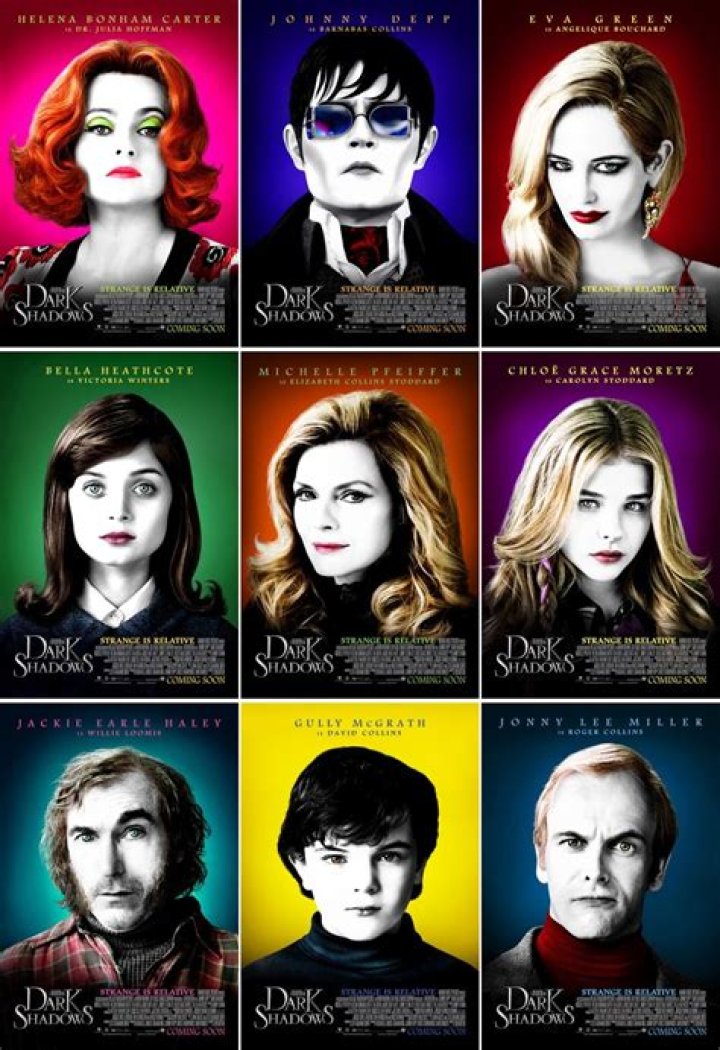 Character Posters For Tim Burton’s Dark Shadows
