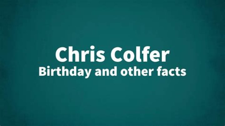 Chris Colfer Biography - Facts, Childhood, Family Life & Achievements