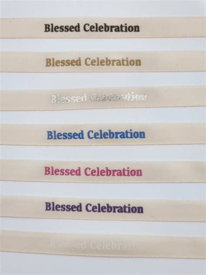 Crown Ribbon — Blessed Celebration