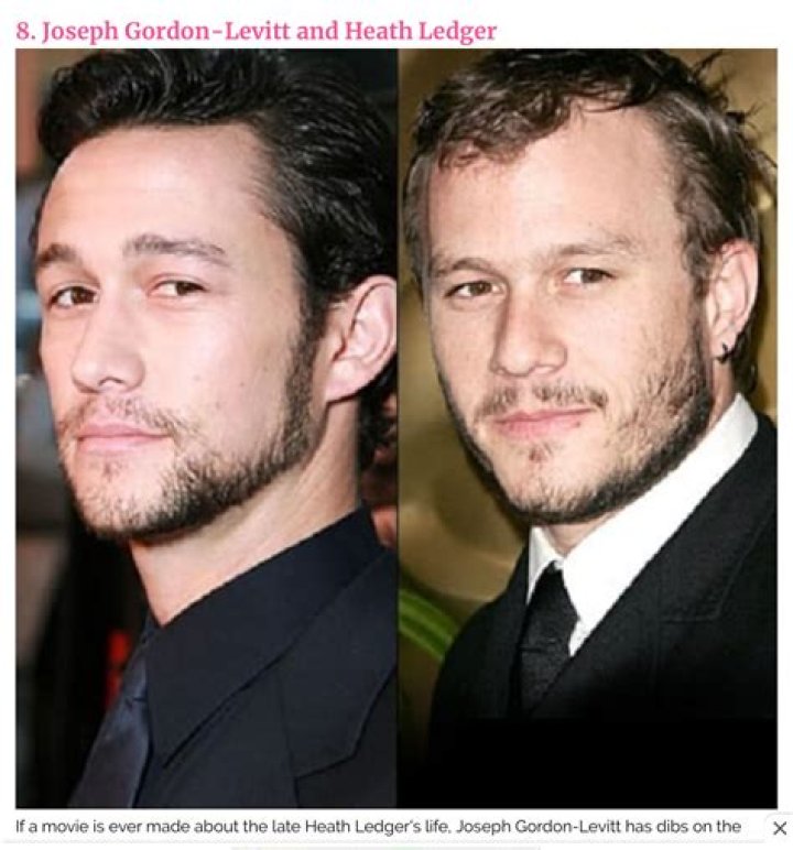 Does Joseph Gordon-Levitt looks like Heath Ledger? – Celebrity