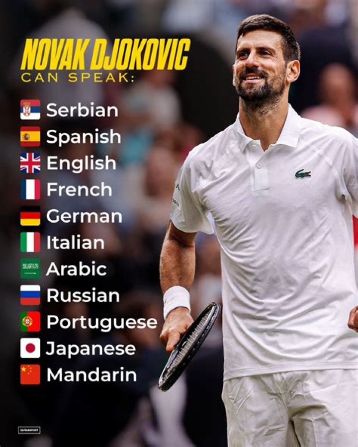 Does Novak Djokovic speak 11 languages?