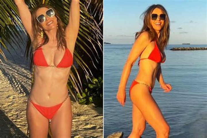 Elizabeth Hurley Shares Bikini Photo Celebrating Swimwear Line — Celebwell