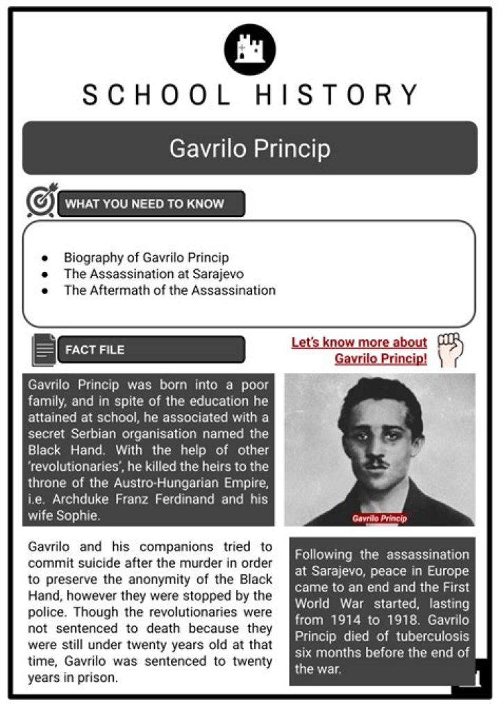 Gavrilo Princip Biography - Facts, Childhood, Family Life & Legacy of Yugoslav Nationalist