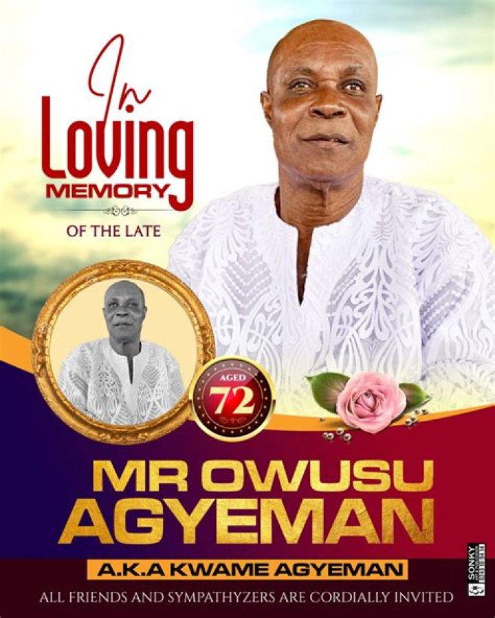 George Rossi funeral: Date, time, venue, funeral home, obituary poster