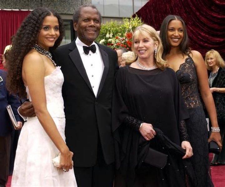 How many daughters did Sidney Poitier have?