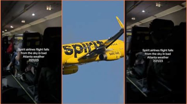 ‘I was shakinggg!’ Terrifying airplane turbulence turns Spirit flight into a rollercoaster ride