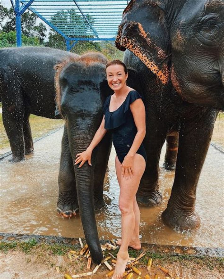 Jane Seymour in Bathing Suit Visits Elephant Sanctuary — Celebwell
