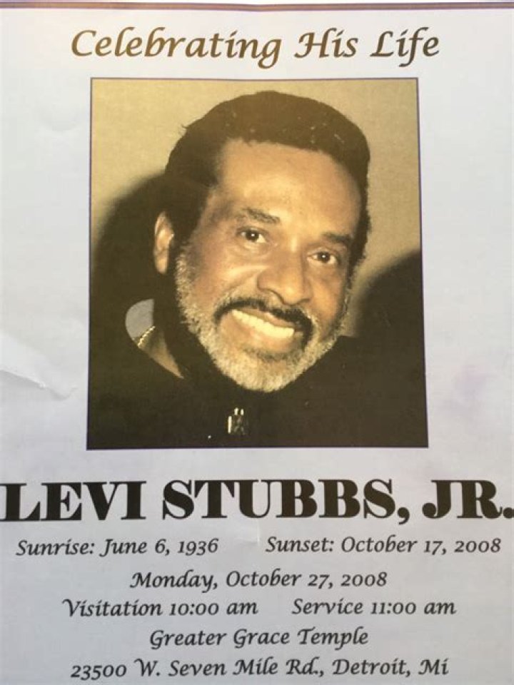 Levi Stubbs Biography - Facts, Childhood, Family Life & Achievements