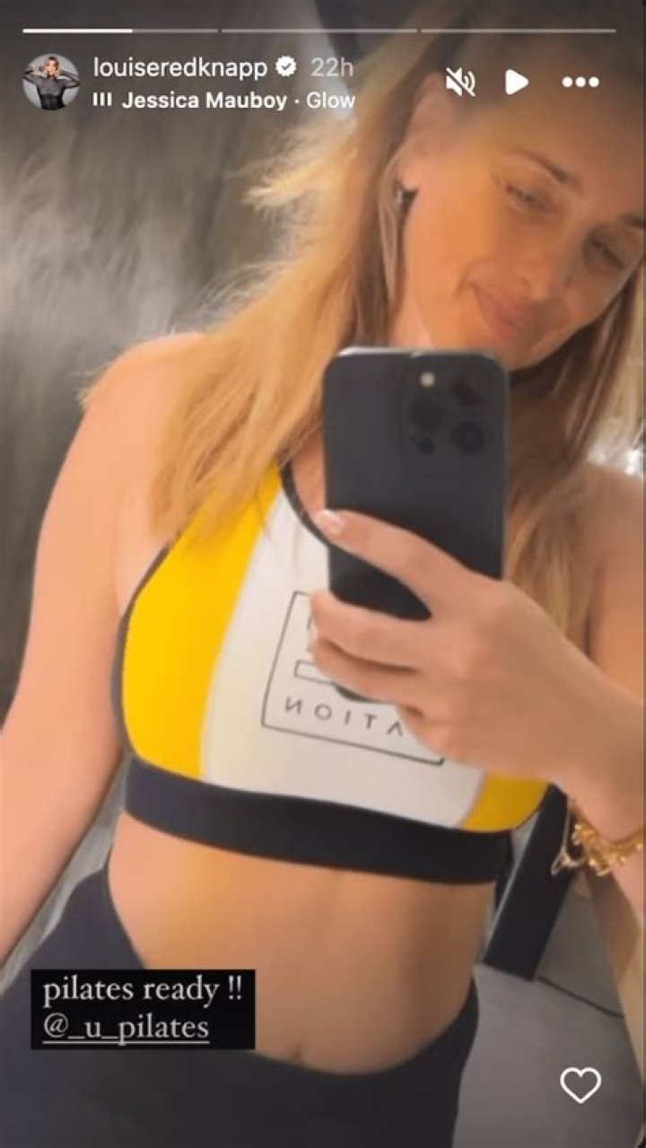 Louise Redknapp in Two-Piece Workout Gear is "Pilates Ready" — Celebwell