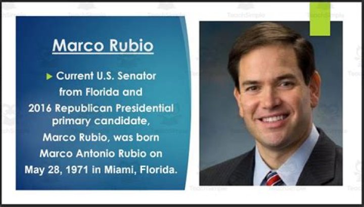 Marco Rubio Biography - Facts, Childhood, Family Life & Achievements