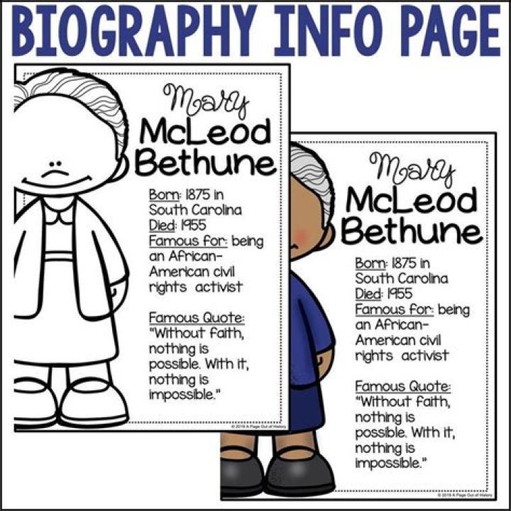 Mary McLeod Bethune Biography - Facts, Childhood, Family Life & Achievements