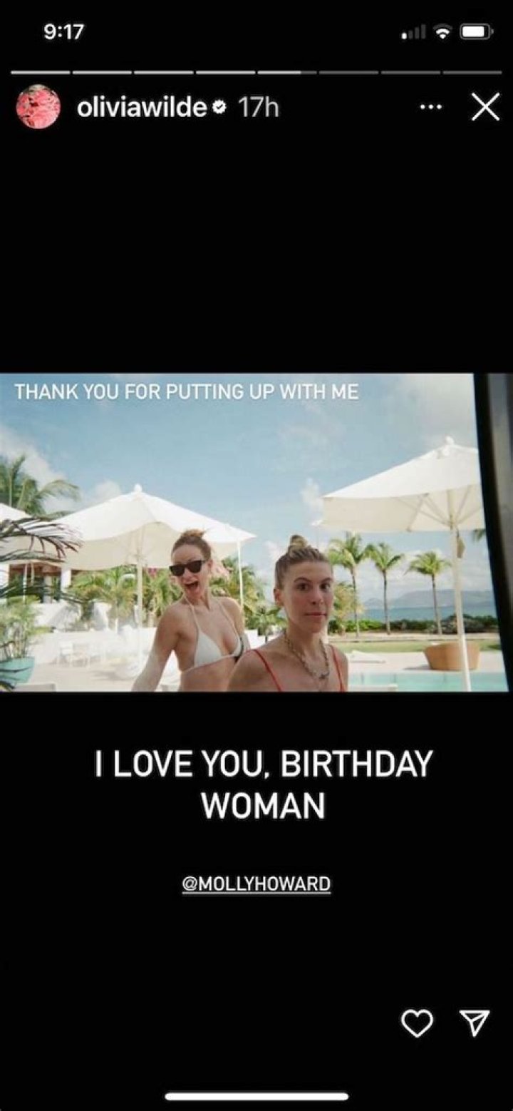 Olivia Wilde Shares Swimsuit Photo Wishing Friend "Happy Birthday"