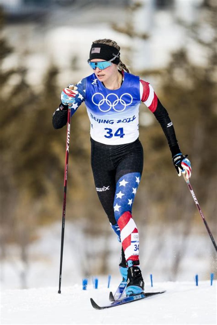 Olympic Skier Jessie Diggins in Workout Gear Goes On Hiking Honeymoon In Chile
