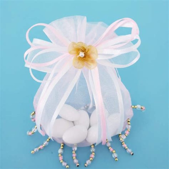 Organza Bead Bag Bomboniera — Blessed Celebration