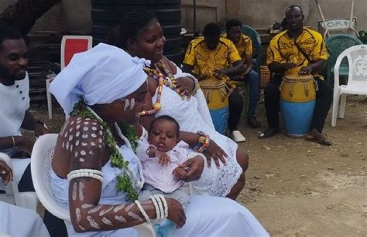 Photos From The Traditional Outdooring And Naming Ceremony Of MzBel’s Baby