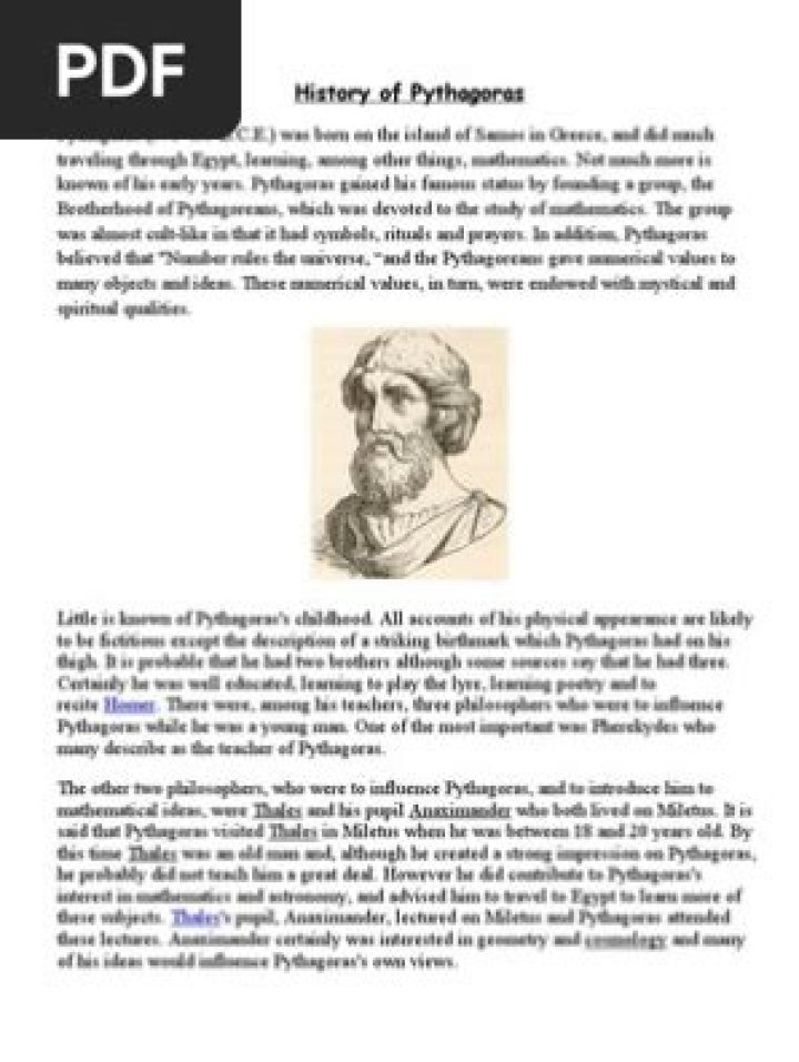 Pythagoras Biography - Facts, Childhood, Family Life & Achievements