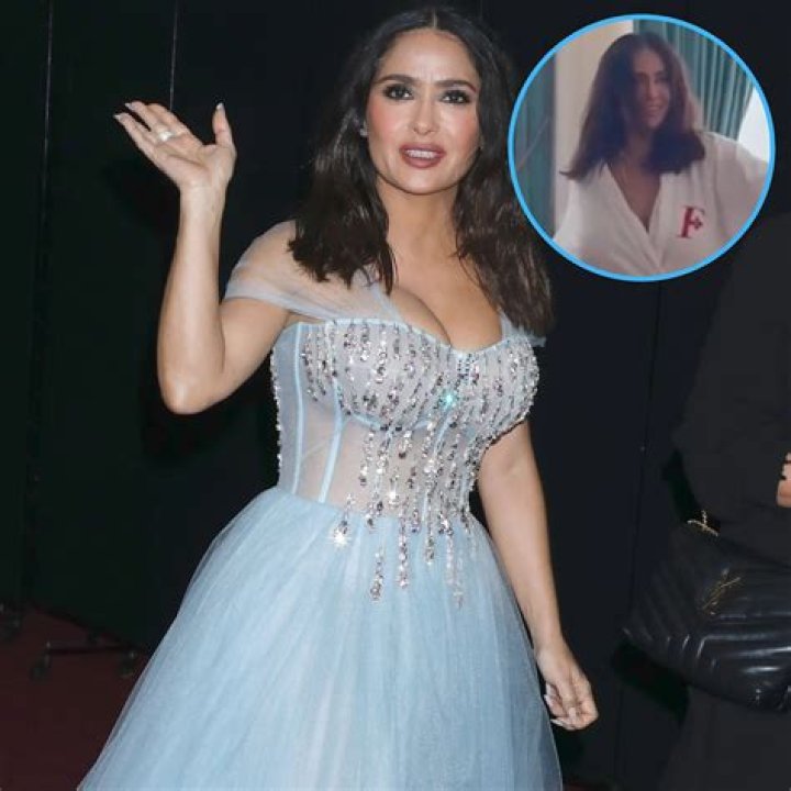 Salma Hayek Flashes Legs at Eternals Premiere  — Celebwell