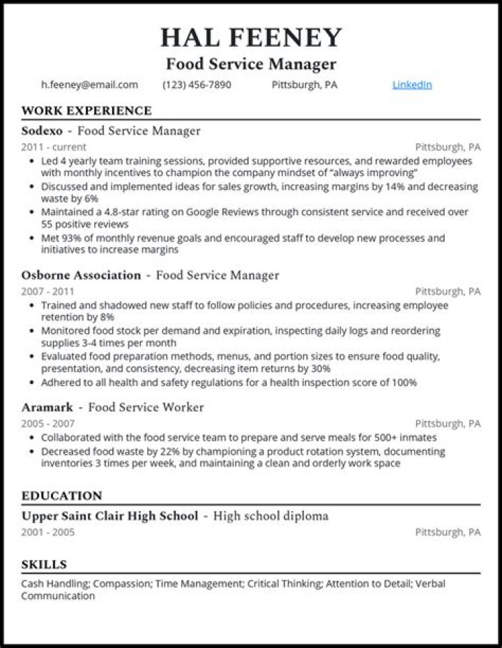 Shelly Bernardini Obituary, Food Service Director