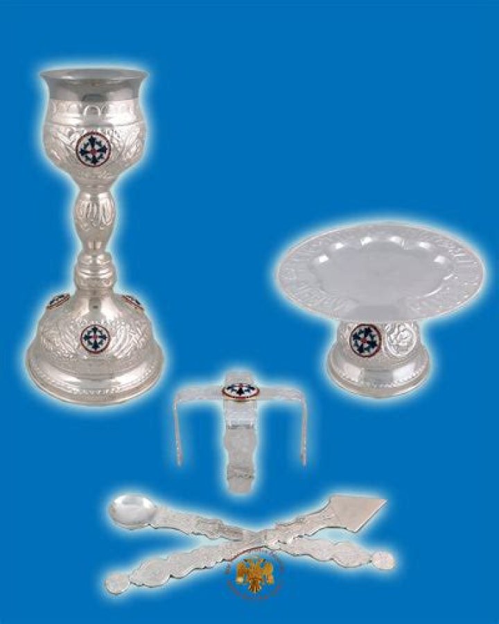 Silver Plated Chalice Set with Holy Communion Cup 275 ml — Blessed Celebration