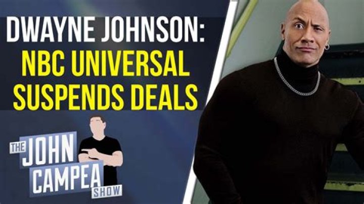 Universal suspends Dwayne Johnson’s development deal, but it’s fine when he’s got nothing in the works and his TV show was canceled anyway