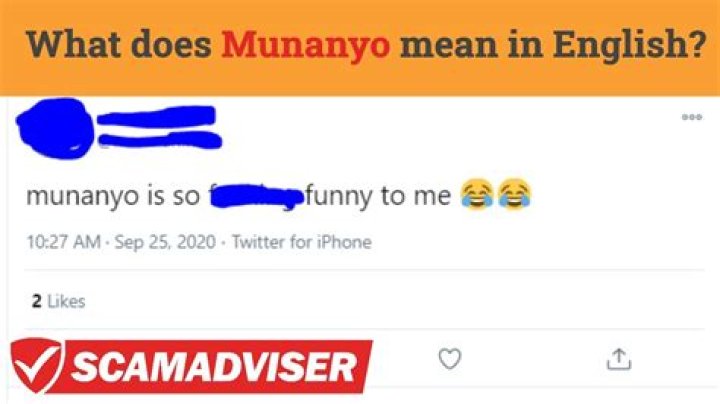 What Does Munanyo Mean? – Celebrity