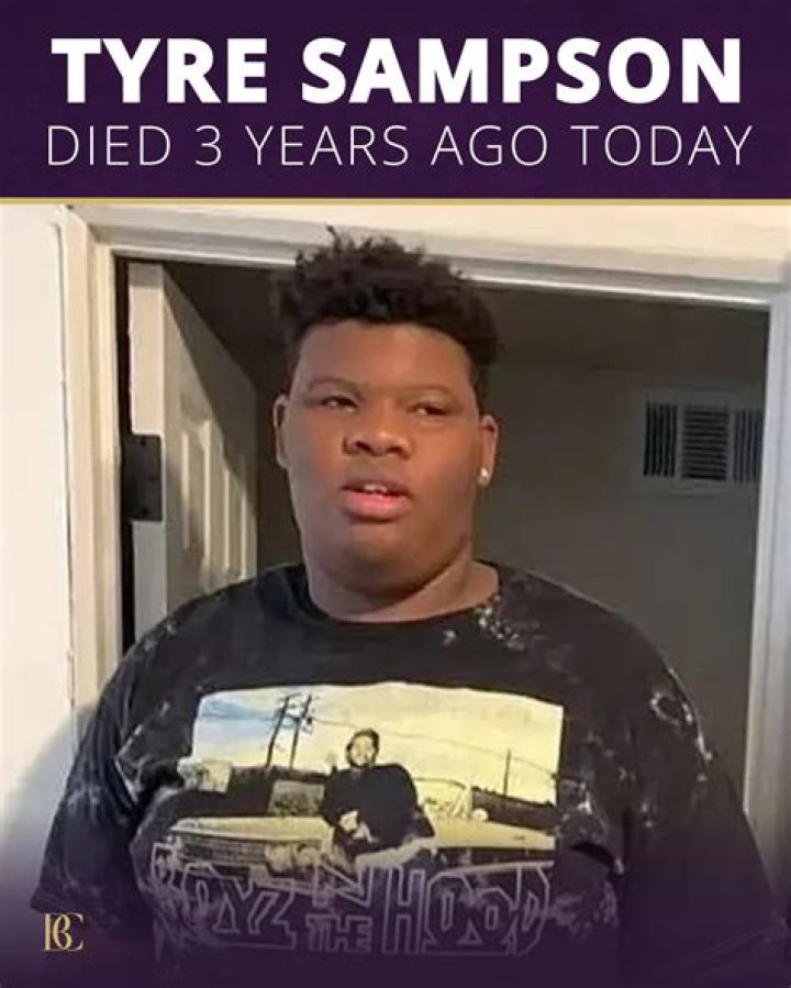 What were Tyre Sampson's last words?