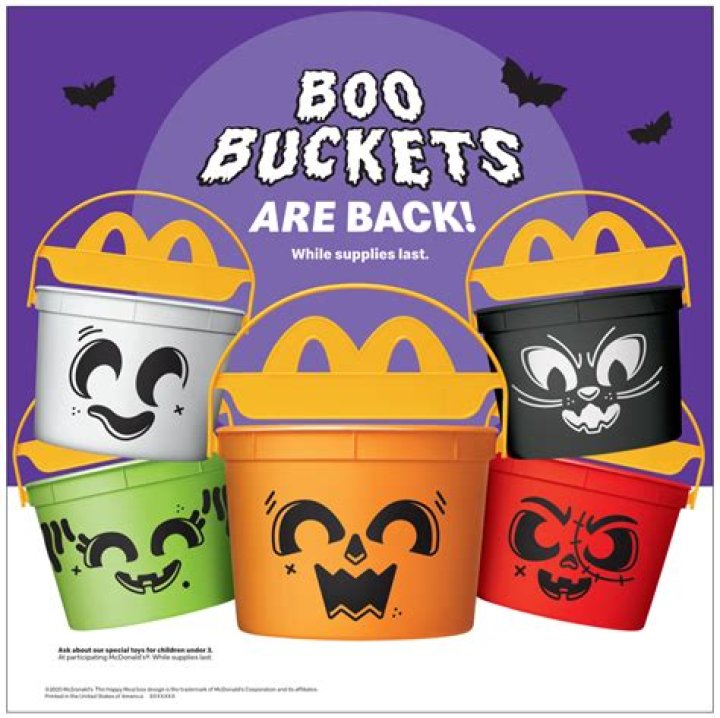Which McDonald’s Halloween Buckets are available this year and how do they differ from the originals?