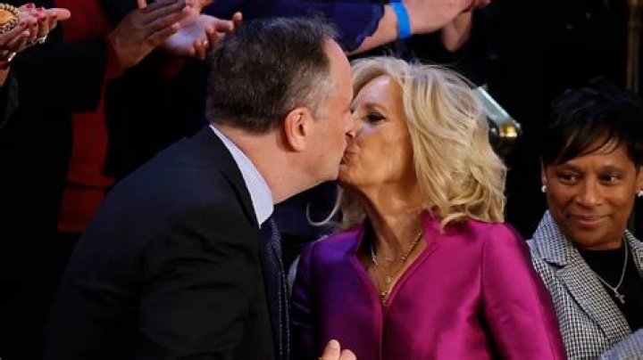 Who did First Lady Jill Biden kiss at the State of the Union, and why are people freaking out about it?