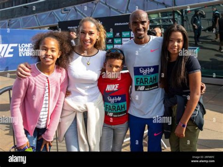 Who is Tania, Sir Mo Farah’s wife and the number of children they have together.