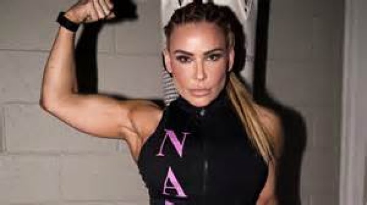 WWE's Natalya Stuns in Swimsuit Tanning in Florida
